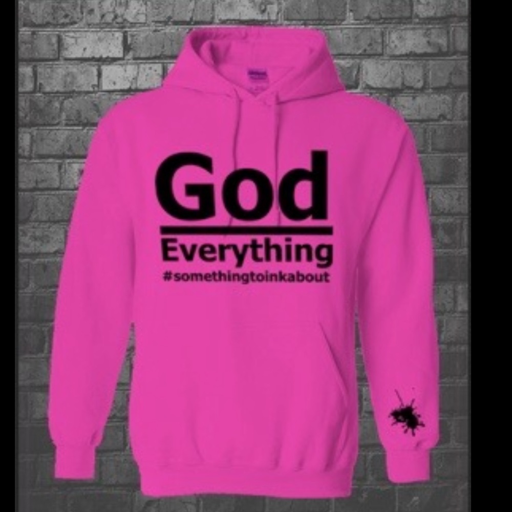 God over everything hoodies Size small pink